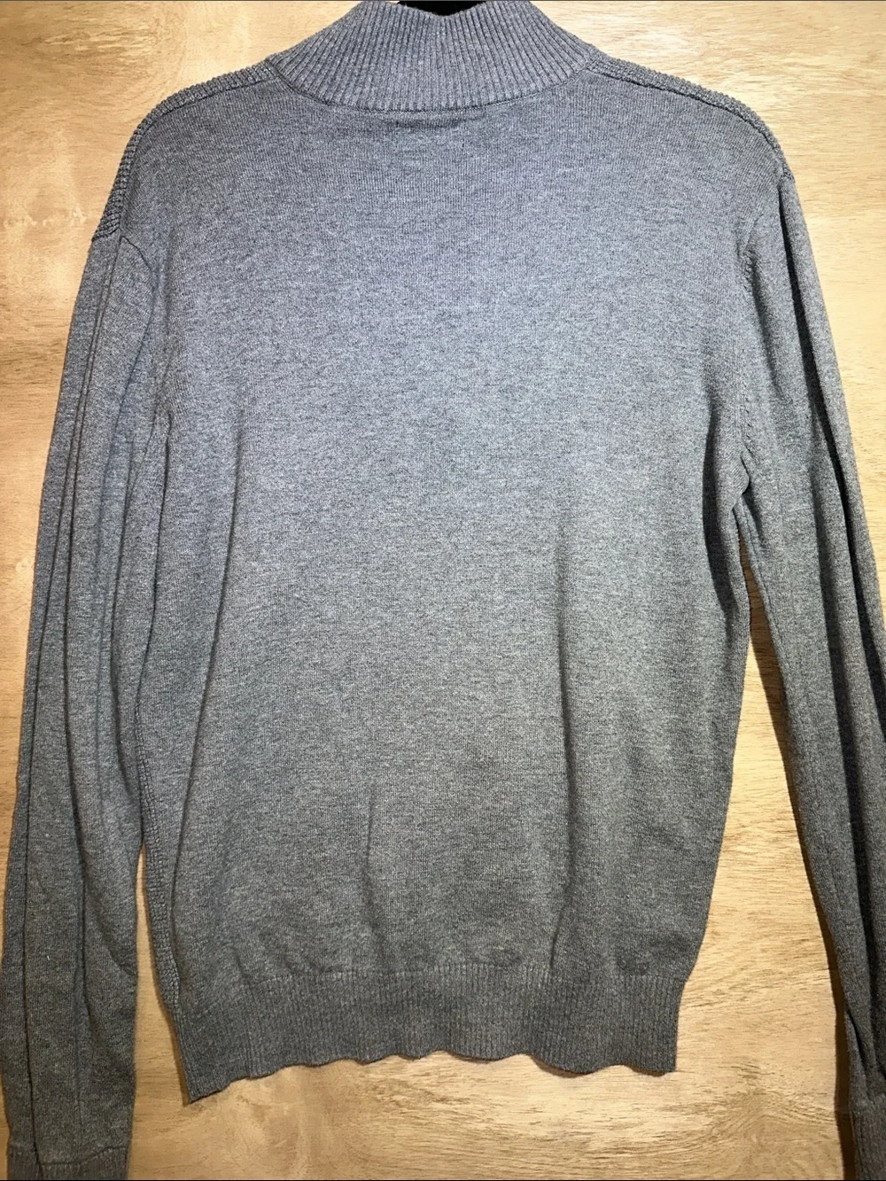 Michael Kors Men's Light Gray Half-Zip Knit Sweater
